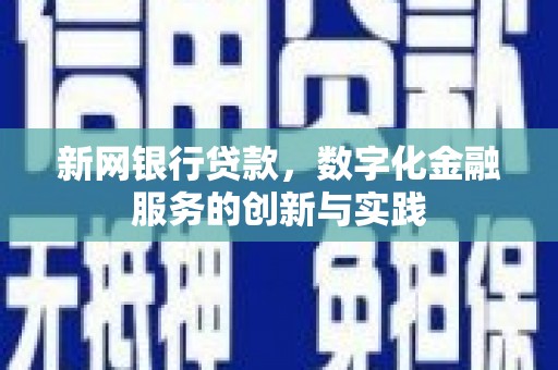 潼南新网银行贷款，数字化金融服务的创新与实践