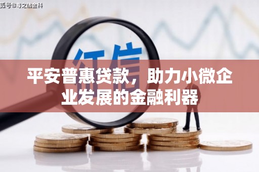 安康平安普惠贷款，助力小微企业发展的金融利器