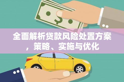 秀山全面解析贷款风险处置方案，策略、实施与优化