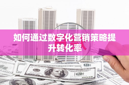 南澳如何通过数字化营销策略提升转化率