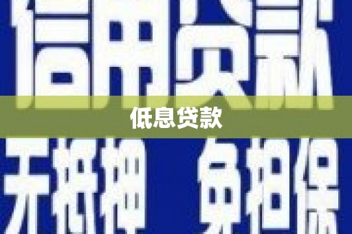 安吉低息贷款